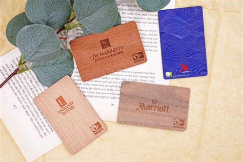 wooden key cards